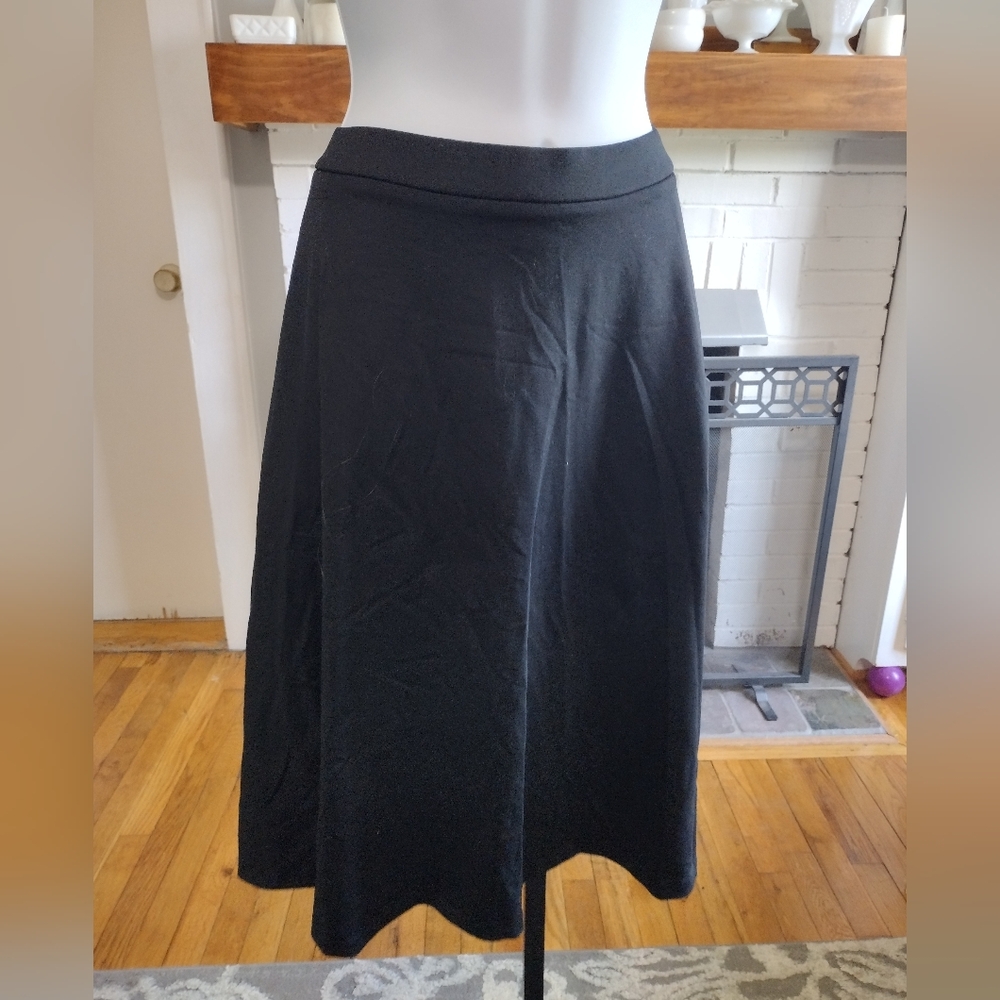 Adrienne Vittadini Black Basic circle skirt